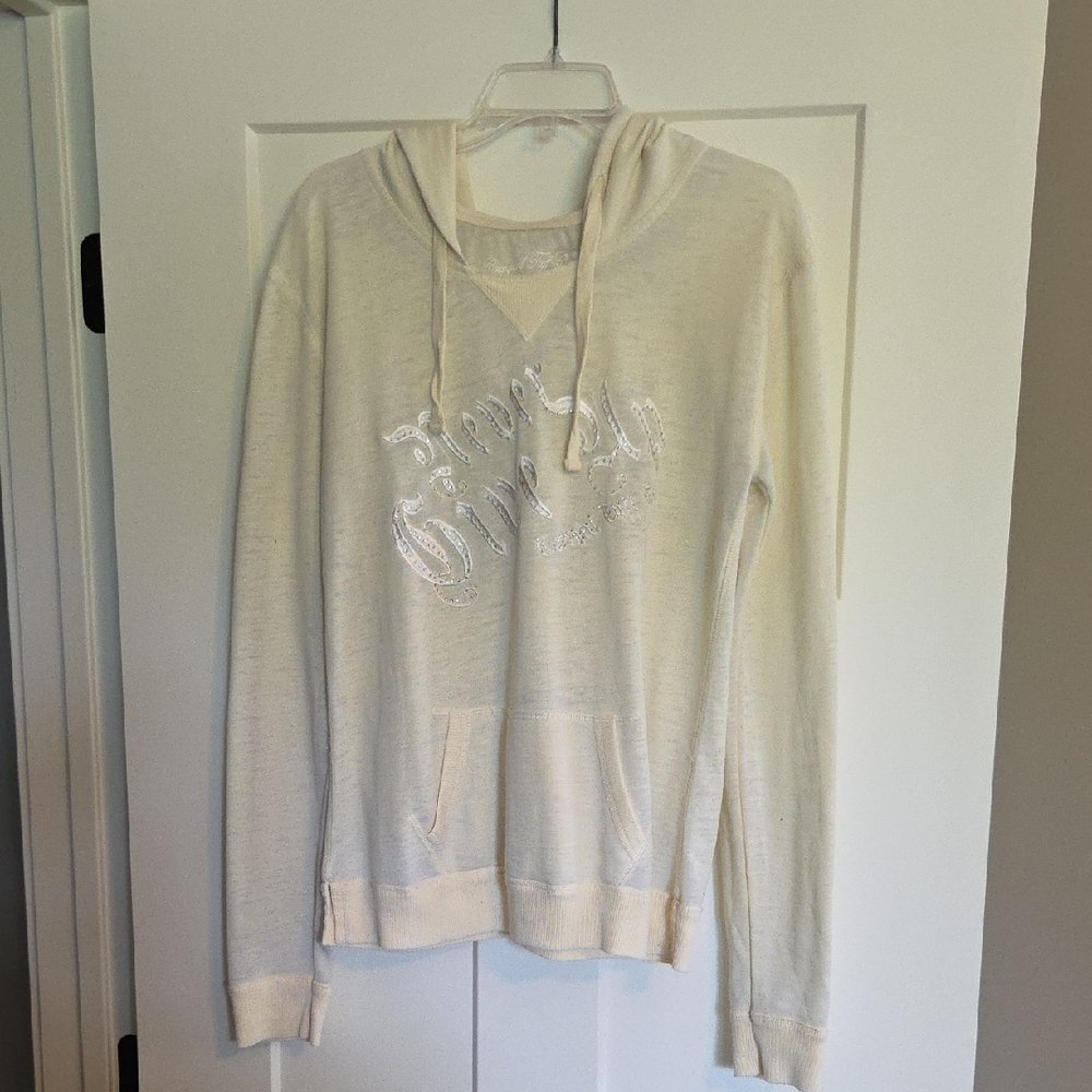 Cowgirl Tuff Cream size MEDIUM Hooded